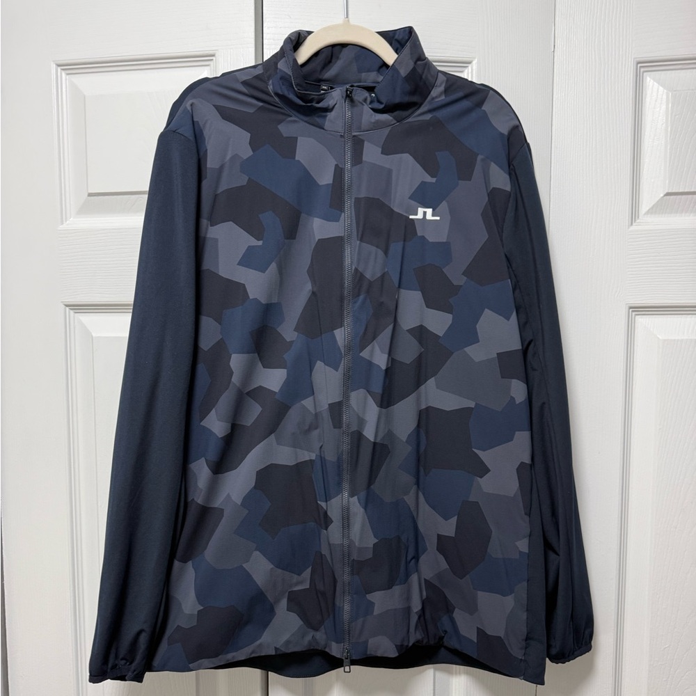 J.Lindeberg Blue and Gray Patterned Jacket